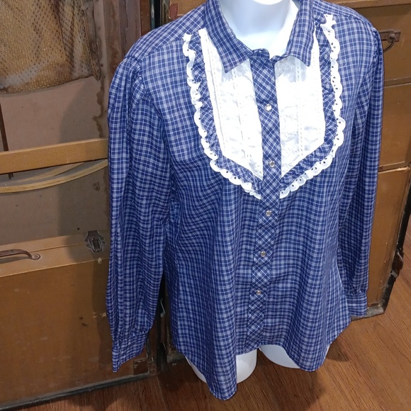 VINTAGE KARMAN WESTERN Button front shirt... #5554 - Picture 3 of 7